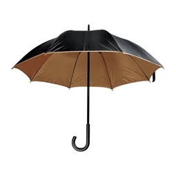 Esernyő fémvázas luxus két színű barna/fekete