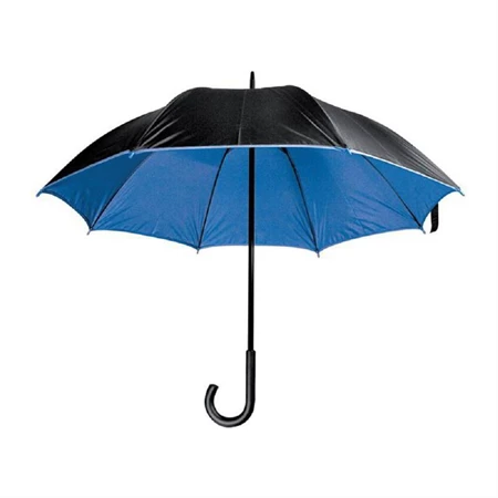 Esernyő fémvázas luxus két színű kék/fekete