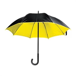 Esernyő fémvázas luxus két színű sárga/fekete