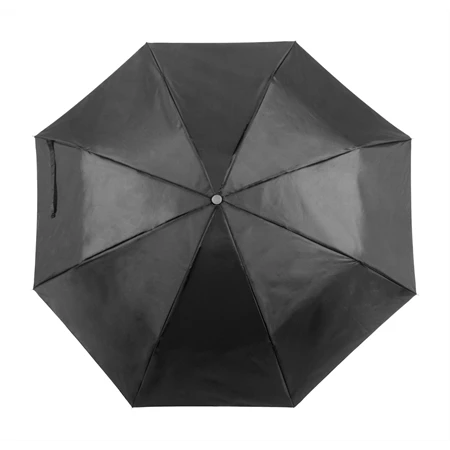 Esernyő összecsukható kézi nyitású O 98cm, 8 paneles 170T poliészter fém tengellyel és vázzal, fekete