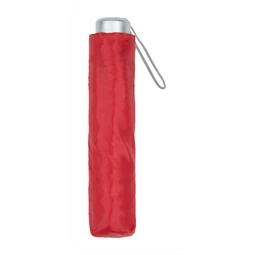 Esernyő összecsukható kézi nyitású O 98cm, 8 paneles 170T poliészter fém tengellyel és vázzal, piros