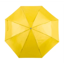 Esernyő összecsukható kézi nyitású O 98cm, 8 paneles 170T poliészter fém tengellyel és vázzal, sárga
