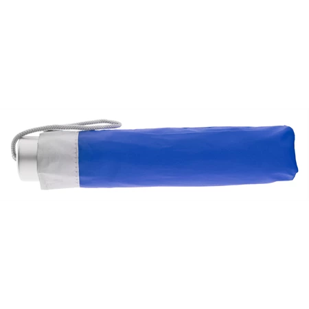 Esernyő összecsukható kézi nyitású, kék, belül ezüst színű