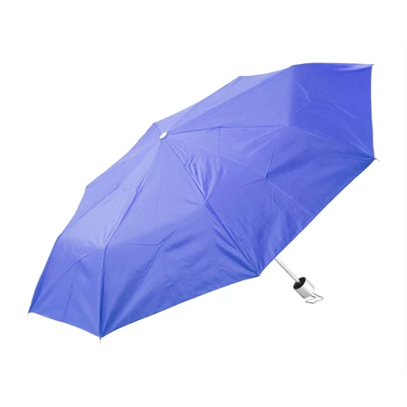 Esernyő összecsukható kézi nyitású, kék, belül ezüst színű