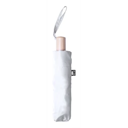 Esernyő összecsukható szélálló, O 98cm, fém vázzal, üvegszálas merevítőkkel, fehér