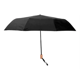 Esernyő összecsukható szélálló, O 98cm, fém vázzal, üvegszálas merevítőkkel, fekete
