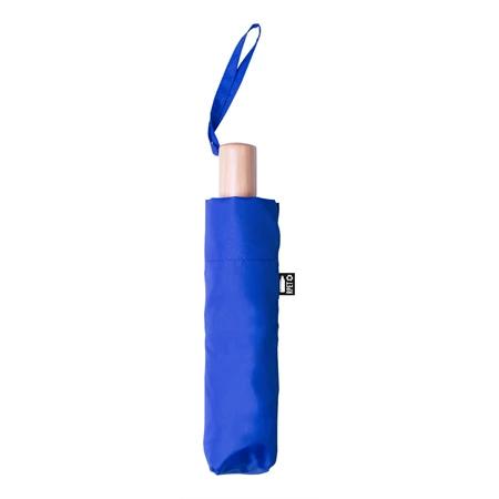 Esernyő összecsukható szélálló, O 98cm, fém vázzal, üvegszálas merevítőkkel, kék