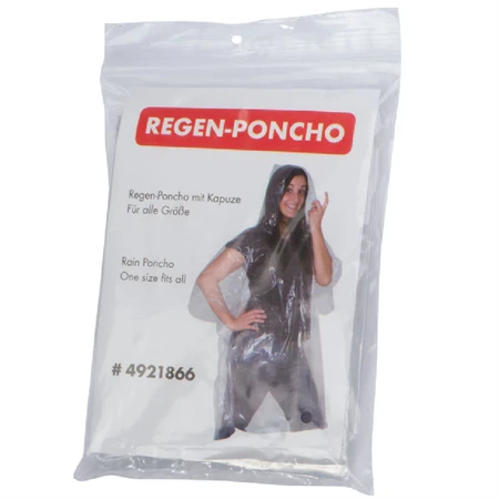 Esőkabát átlátszó XL, tasakban, tok mérete: 9 x 13 cm