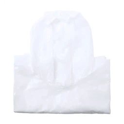 Esőkabát poncsó, átlátszó LDPE felnőtteknek, fekete RPET poliészter hordtasakban