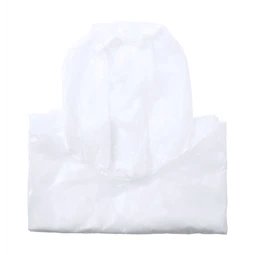 Esőkabát poncsó, átlátszó LDPE felnőtteknek, zöld RPET poliészter hordtasakban