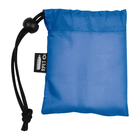 Esőkabát poncsó, praktikus Rpet hordozó táskával kék, tok 8,5 × 2 × 10 cm