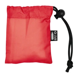 Esőkabát poncsó, praktikus Rpet hordozó táskával piros, tok 8,5 × 2 × 10 cm