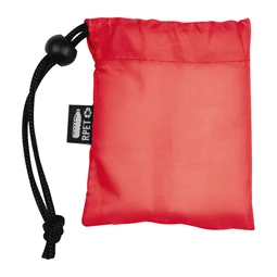 Esőkabát poncsó, praktikus Rpet hordozó táskával piros, tok 8,5 × 2 × 10 cm
