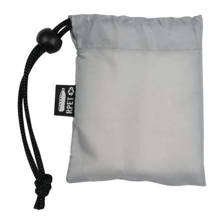 Esőkabát poncsó, praktikus Rpet hordozó táskával szürke, tok 8,5 × 2 × 10 cm