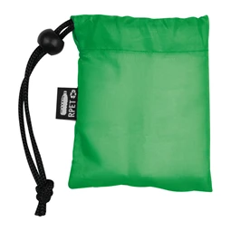 Esőkabát poncsó, praktikus Rpet hordozó táskával zöld, tok 8,5 × 2 × 10 cm