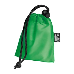 Esőkabát poncsó, praktikus Rpet hordozó táskával zöld, tok 8,5 × 2 × 10 cm