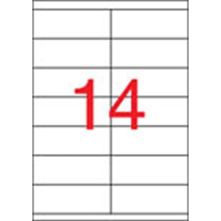 Etikett 2 pályás , 105 x 40 mm, 1400 etikett/csomag APLI