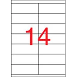 Etikett 2 pályás , 105 x 40 mm, 1400 etikett/csomag APLI
