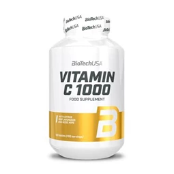 Étrend-kiegészítő tabletta BIOTECH USA 100 tabletta, 1000mg C-vitaminnal