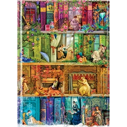 Jegyzetfüzet A/5 vonalas keményfedeles mágneses Stitch in Time Bookshelves