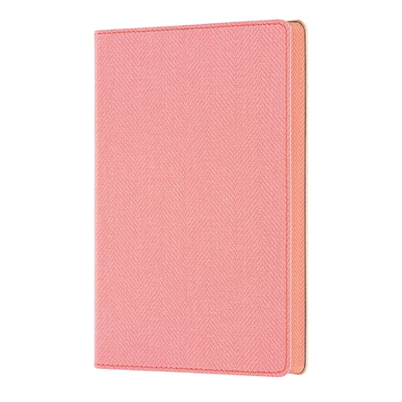 Jegyzetfüzet A/6 vonalas CASTELLI 96 lapos puhafedeles gumis Harris rózsaszín