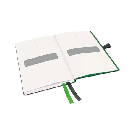 Jegyzetfüzet A/6 LEITZ Complete keményfedeles, kockás, 80 lap, fekete