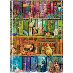 Jegyzetfüzet A/6 vonalas keményfedeles mágneses Stitch in time Bookshelves