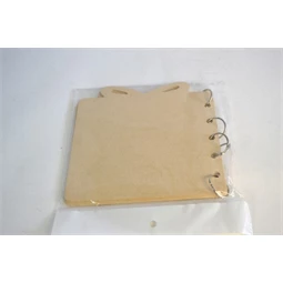 Fa album, gyűrűs, ajándékdoboz forma, 18,8x20cm (MDF 3mm)