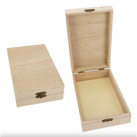 Fa doboz hosszúkás 20x12x5cm natúr