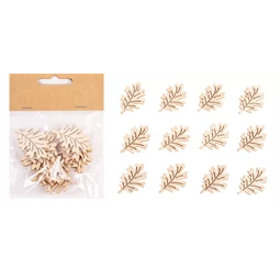 Fa figura 12db/csomag, tölgyfa levél