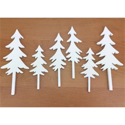 Fa figura Hegyvidéki fenyő 4x10cm, 3,8x12cm, 5,6x15cm 6db/csomag