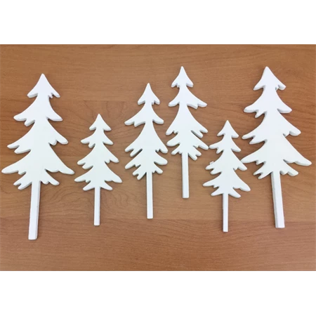 Fa figura Hegyvidéki fenyő 4x10cm, 3,8x12cm, 5,6x15cm 6db/csomag