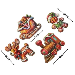 Fa figura Mézeskalács szett 4db/csomag