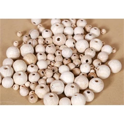 Fa gyöngy natúr  8mm 100db/csom