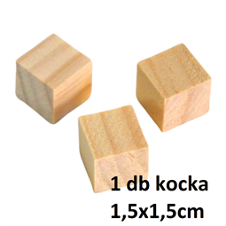 Fa kocka 1,5x1,5cm db-os