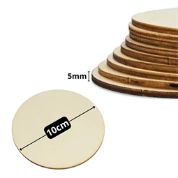 Fa kör alap, 10cm natúr 10db/csomag, 5mm vastag