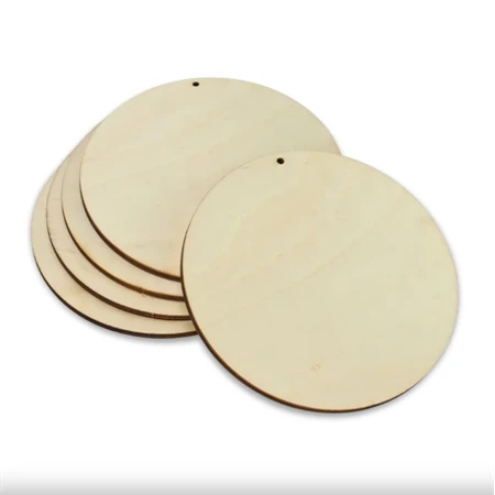 Fa kör alap, 9cm natúr 5db/csomag, 5mm vastag