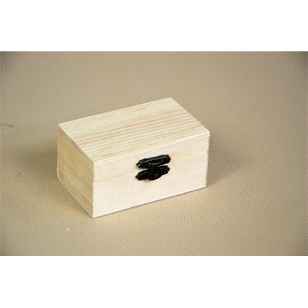 Fa minidoboz, tégla teli tetős, 8x4x4cm