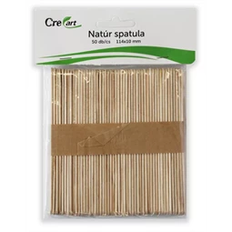 Fa spatula natúr 115x10mm 50 db/cs