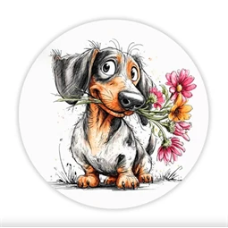 Fa tábla nyomtatott, Tacsis Tavasz, kerek 14,8cm