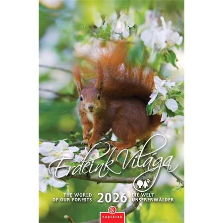 Falinaptár 2026 CSG 21x32 cm Erdeink világa, magyar ünnep és névnapokkal