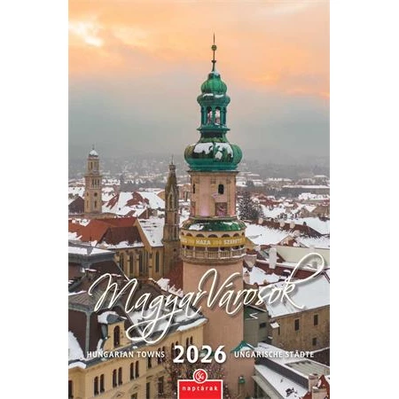 Falinaptár 2026 CSG 21x32 cm Magyar városok, magyar ünnep és névnapokkal