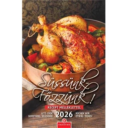 Falinaptár 2026 CSG 21x32 cm Süssünk-főzzünk, magyar ünnep és névnapokkal