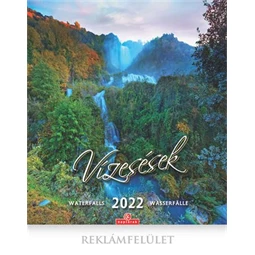 Falinaptár 2026 CSG 21x32 cm Vízesések, magyar ünnep és névnapokkal