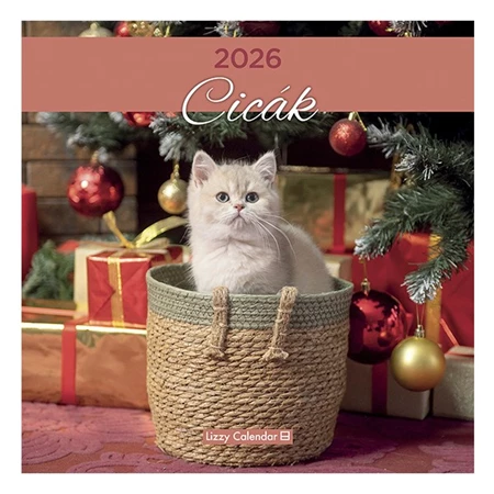 Falinaptár 2026 LIZZY álló Cicák
