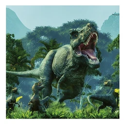 Falinaptár 2026 REAL lemez Dinosaurs 30x30cm