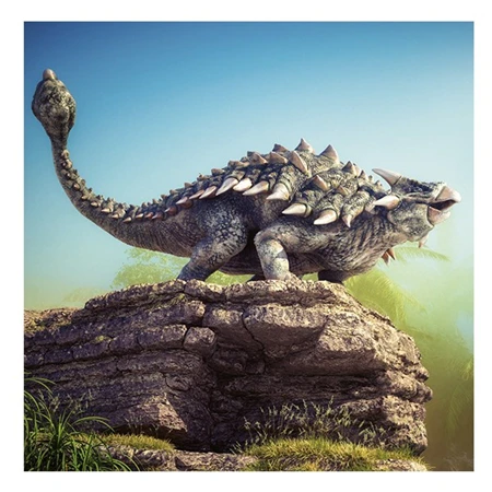 Falinaptár 2026 REAL lemez Dinosaurs 30x30cm