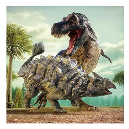 Falinaptár 2026 REAL lemez Dinosaurs 30x30cm