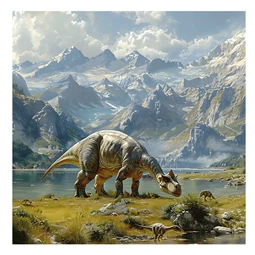 Falinaptár 2026 REAL lemez Dinosaurs 30x30cm