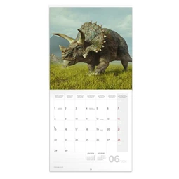 Falinaptár 2026 REAL lemez Dinosaurs 30x30cm